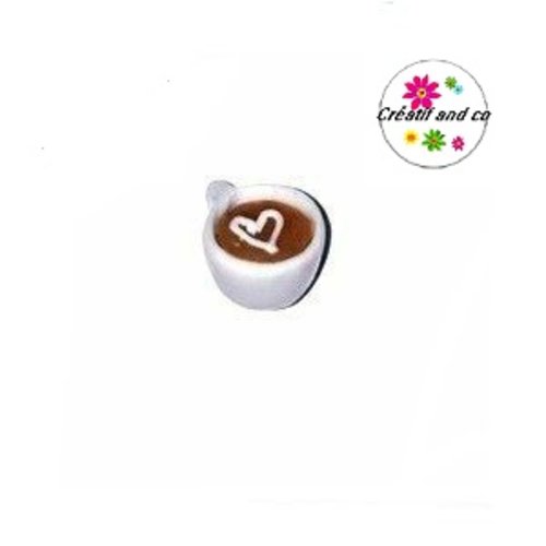 Tasse thé et son coeur à la crème