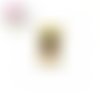 Perle ourson jaune-marron en fimo 25mm