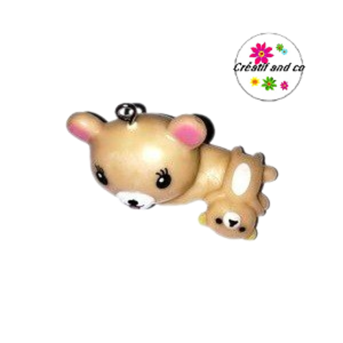 Ourson allongé  40mm