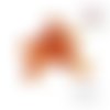 Perle forme palet nacre orange 20mm