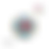 X2 cabochons pomme rouge 12mm