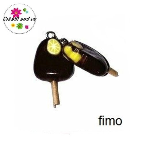 Magnum croqué au citron fimo