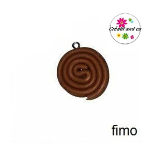 Rouleau réglisse chocolat fimo
