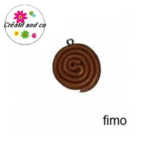 Rouleau réglisse chocolat fimo