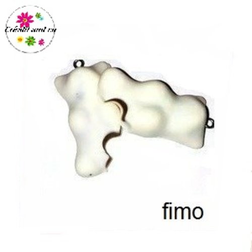 Ourson guimauve croqué fourré chocolat fimo
