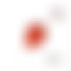Fraise rouge plate fimo