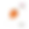 Fraise orange plate fimo