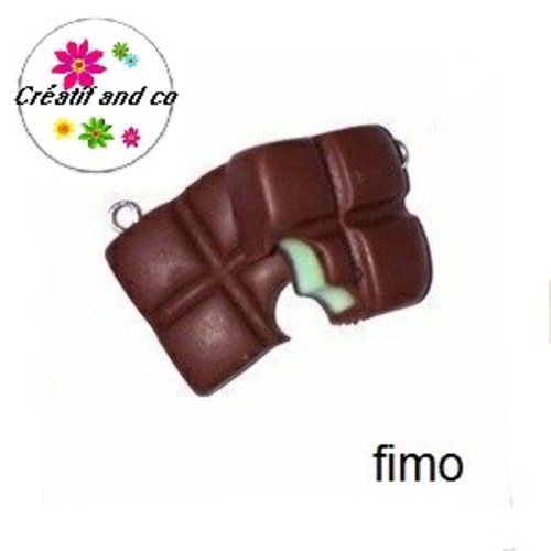 Carré de chocolat croqué fourré menthe