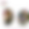 X2 cabochons ovales petite fille 18x25mm