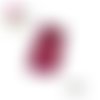 Ourson fuchsia paillette fimo 28mm