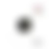 Donut noir pois multicouleur fimo