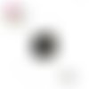 Donut noir pois multicouleur fimo