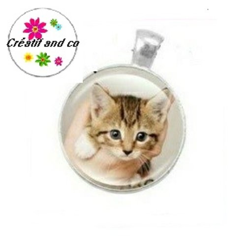 Grand pendentif chaton 25mm