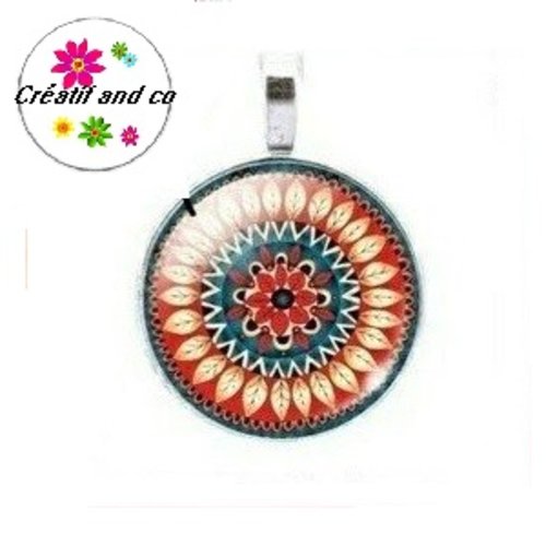 Grand pendentif mandala 25mm