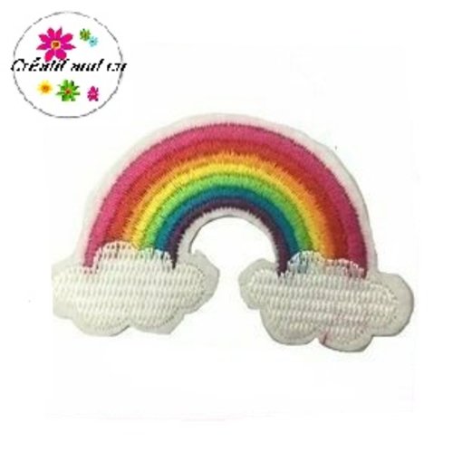Patch thermocollant nuage brodé