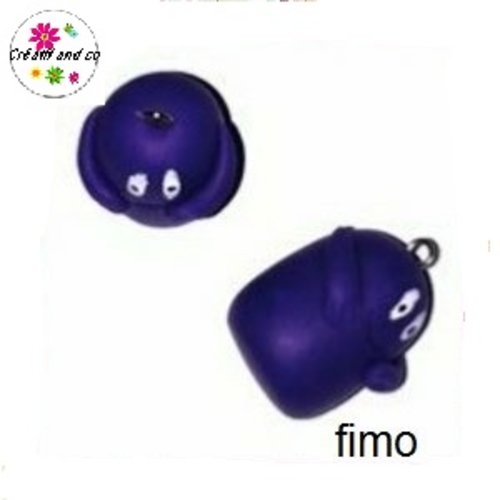 Barbapapa mauve  3d fimo