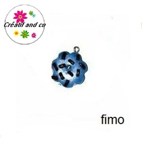 Donut menthe glacial pépite choco fimo