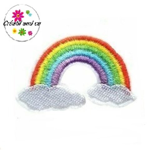 Patch thermocollant nuage brodé