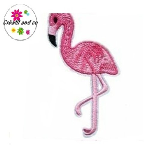 Patch thermocollant flamant rose 9,9cm