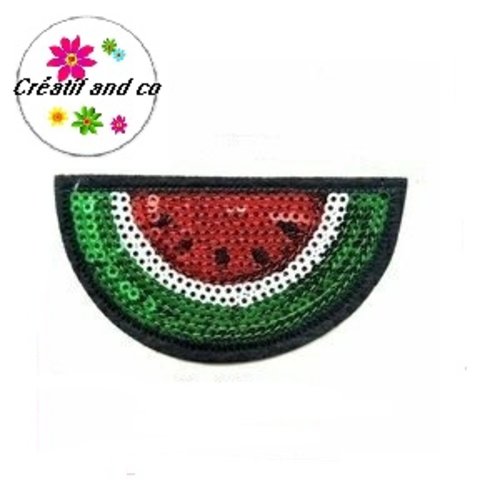 Patch thermocollant 1/2 pastèque sequin