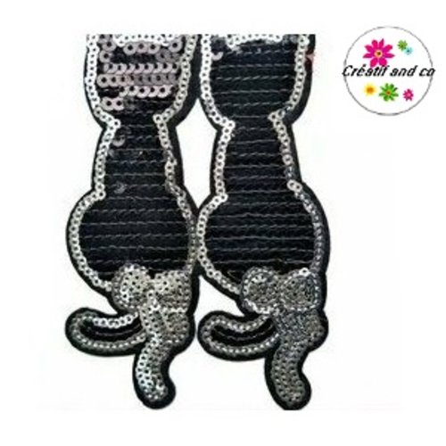 Patch thermocollant duo de chat 120mm