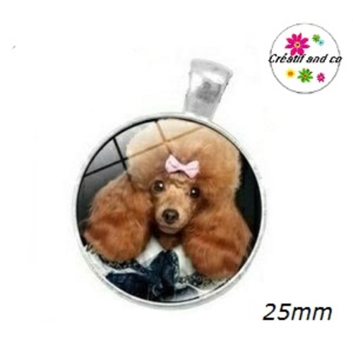 Grand pendentif chien coquet 25mm