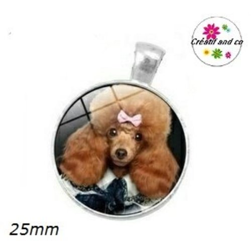 Grand pendentif chien coquet 25mm