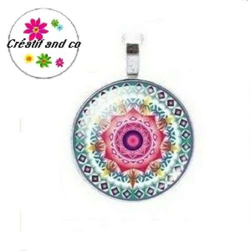 Grand pendentif mandala 25mm