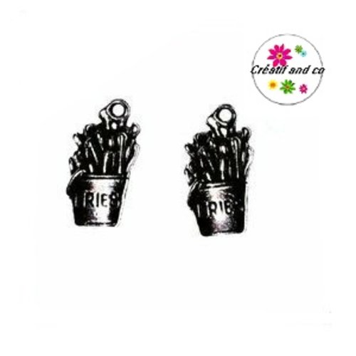 Breloque barquette de frites