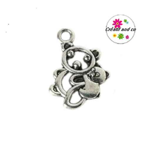 Breloque ourson et son bébé
