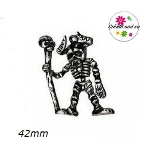 Breloque squelette 42mm