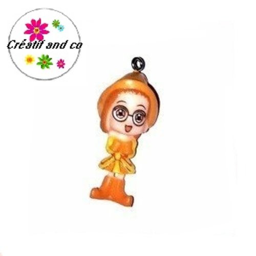 Manga lutin orange 40mm