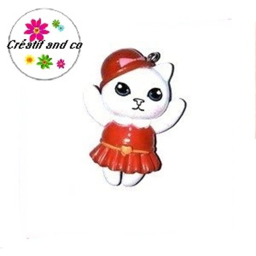Chat habit rouge 40mm