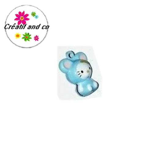 Grelot chat kitty bleu clair