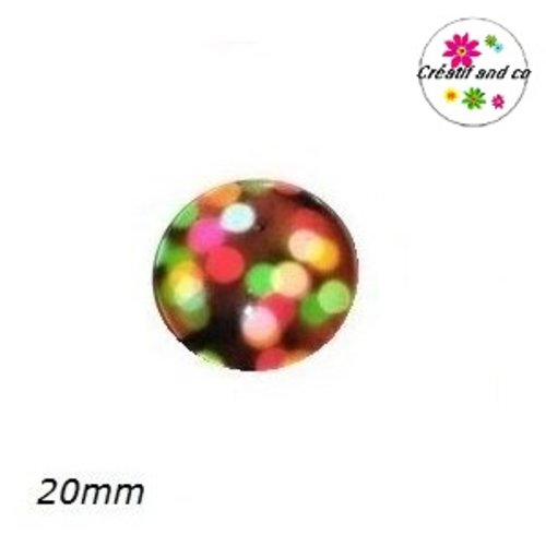 Cabochon psychadélique 20mm