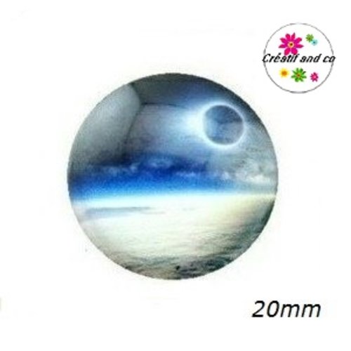 Cabochon lunaire 20mm