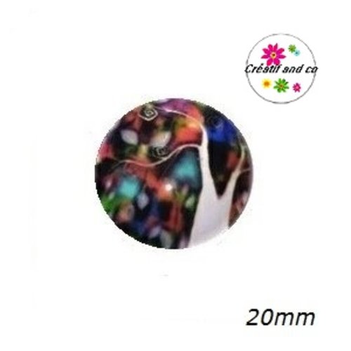 Cabochon arbre abstrait 20mm