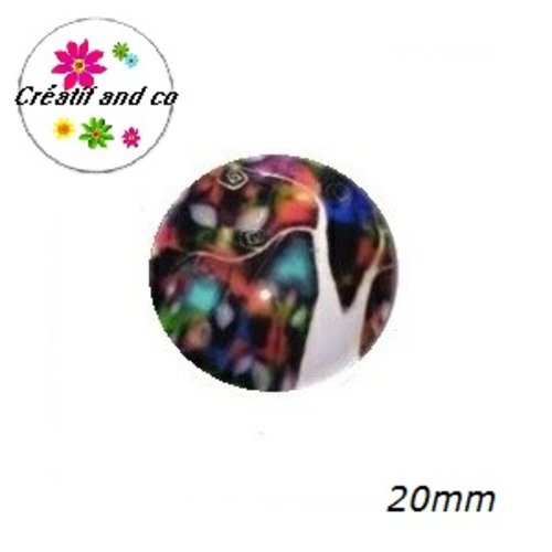 Cabochon arbre abstrait 20mm