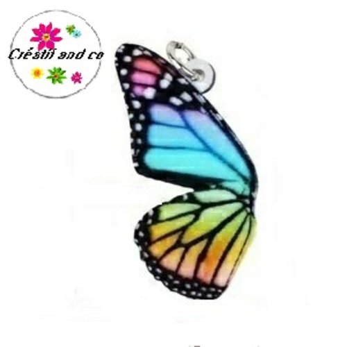 Papillon coloré 34mm