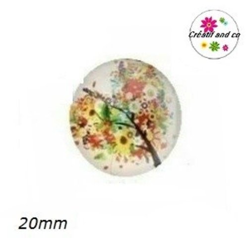 Cabochon arbre de vie 20mm