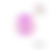 Cabochon arbre coeur fuchsia  20mm