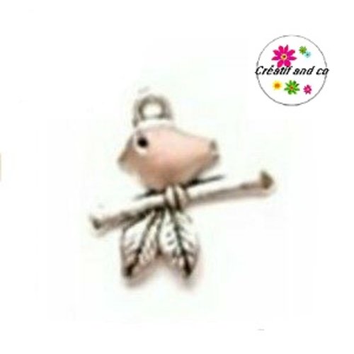 Breloque petit oiseau sur branche