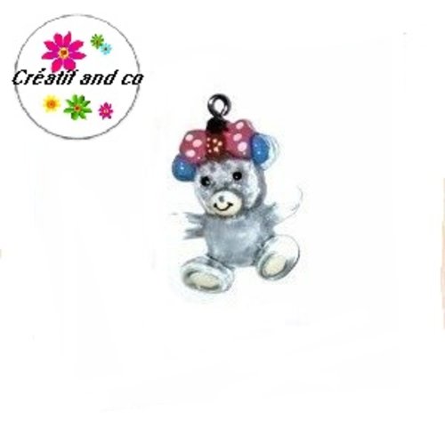 Ourson bleu translucide