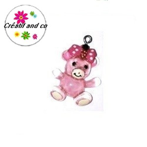 Ourson rose translucide