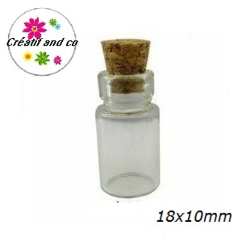 X2 mini fioles en verre 18mm