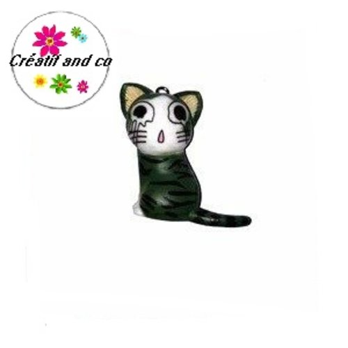 Chat assis kawaii