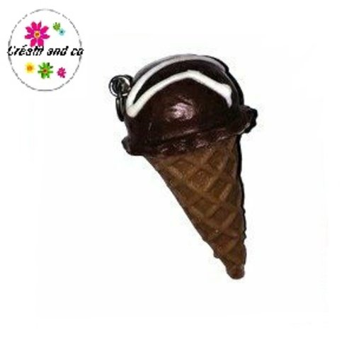 Grande glace boule chocolat 50mm