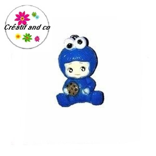 Personnage bleu assis 30mm