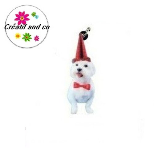 Chien noël acrylique 42mm