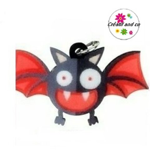 Breloque chauve souris 34mm